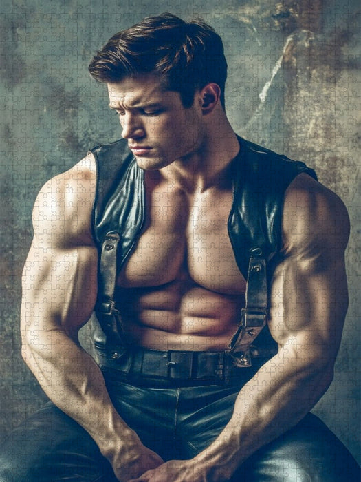 Leder glänzt im Licht wie ein Versprechen - CALVENDO Foto-Puzzle'