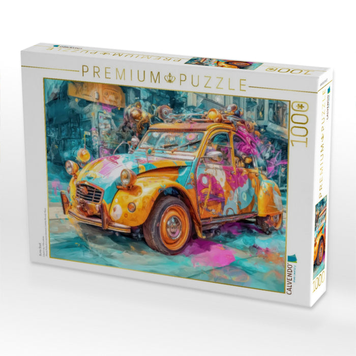 Bunte Stadt - CALVENDO Foto-Puzzle'