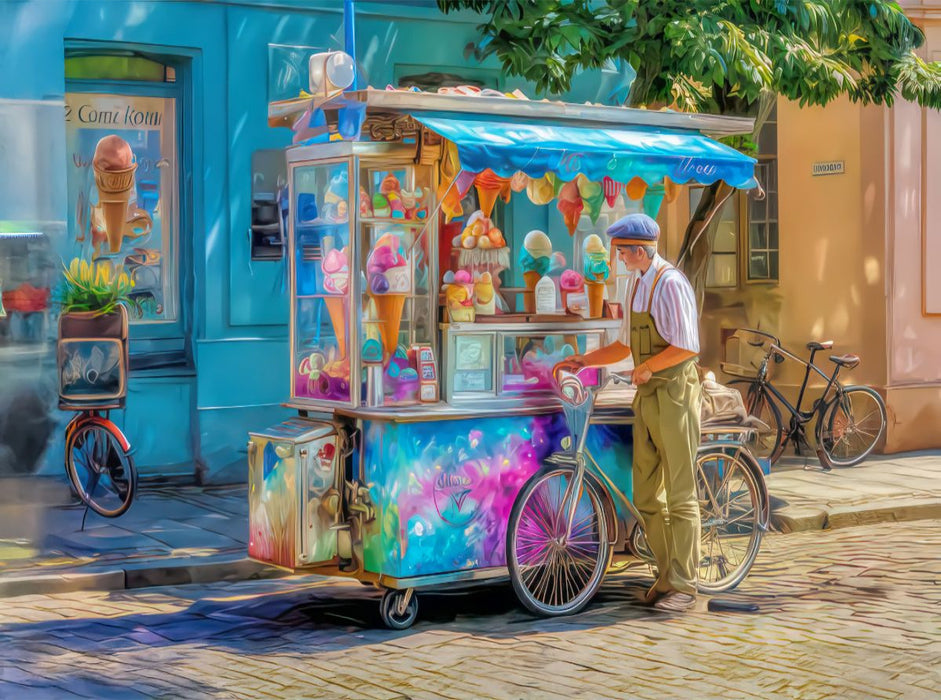 Bunte Stadt - CALVENDO Foto-Puzzle'
