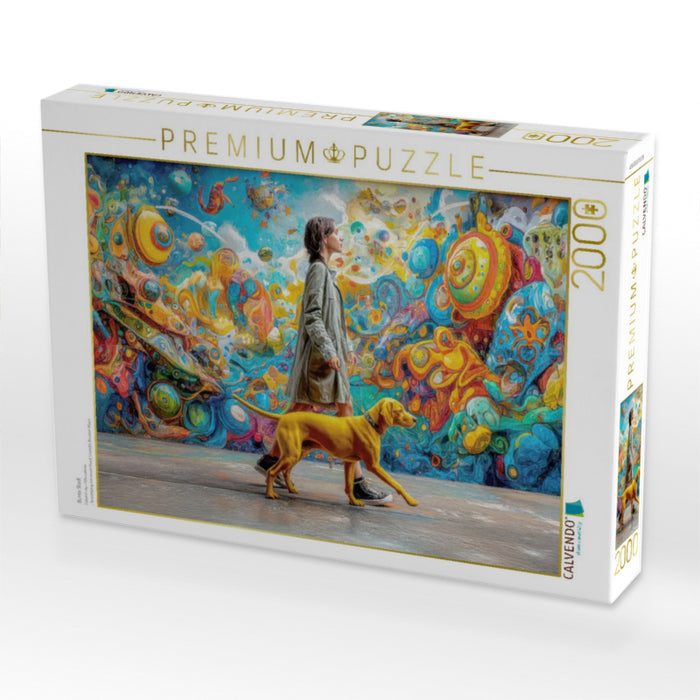 Bunte Stadt - CALVENDO Foto-Puzzle'