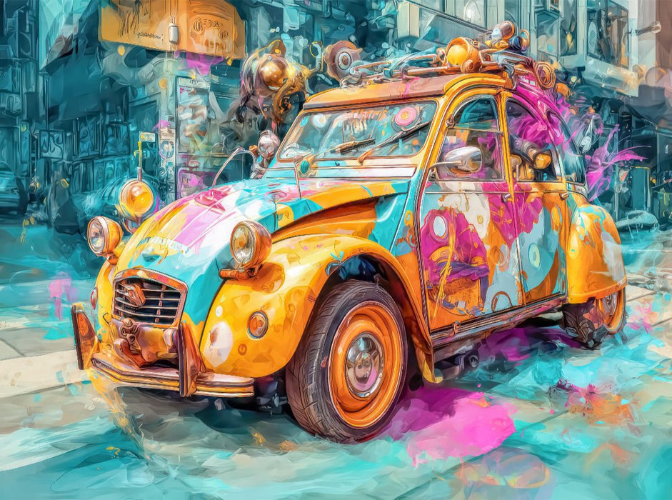 Bunte Stadt - CALVENDO Foto-Puzzle'