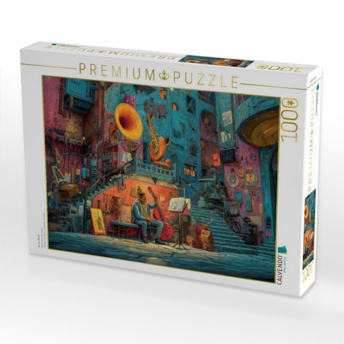 Bunte Stadt - CALVENDO Foto-Puzzle'