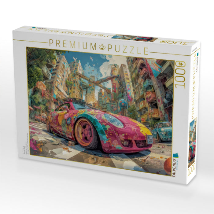 Bunte Stadt - CALVENDO Foto-Puzzle'