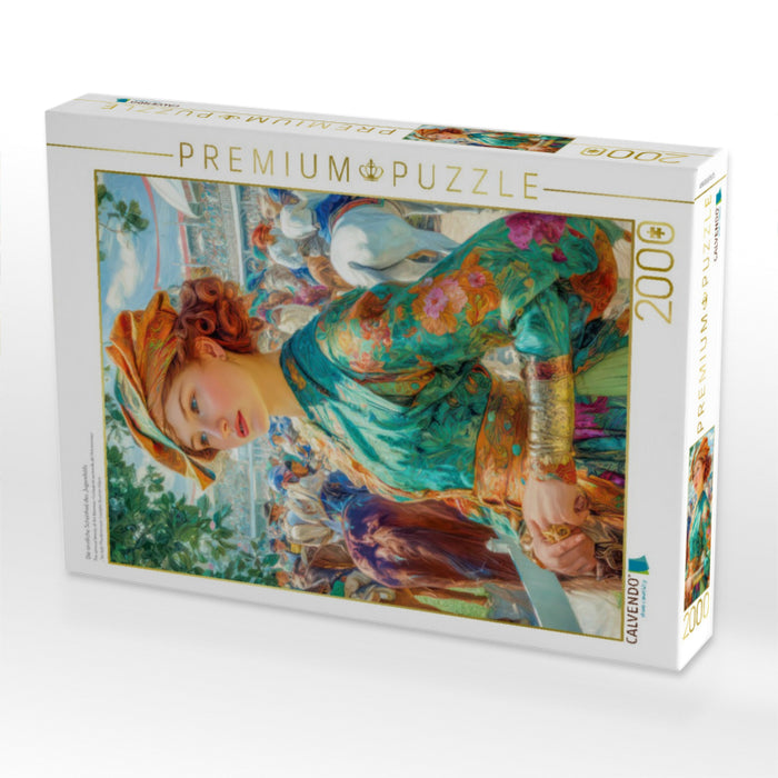 Die sinnliche Schönheit des Jugendstils - CALVENDO Foto-Puzzle'