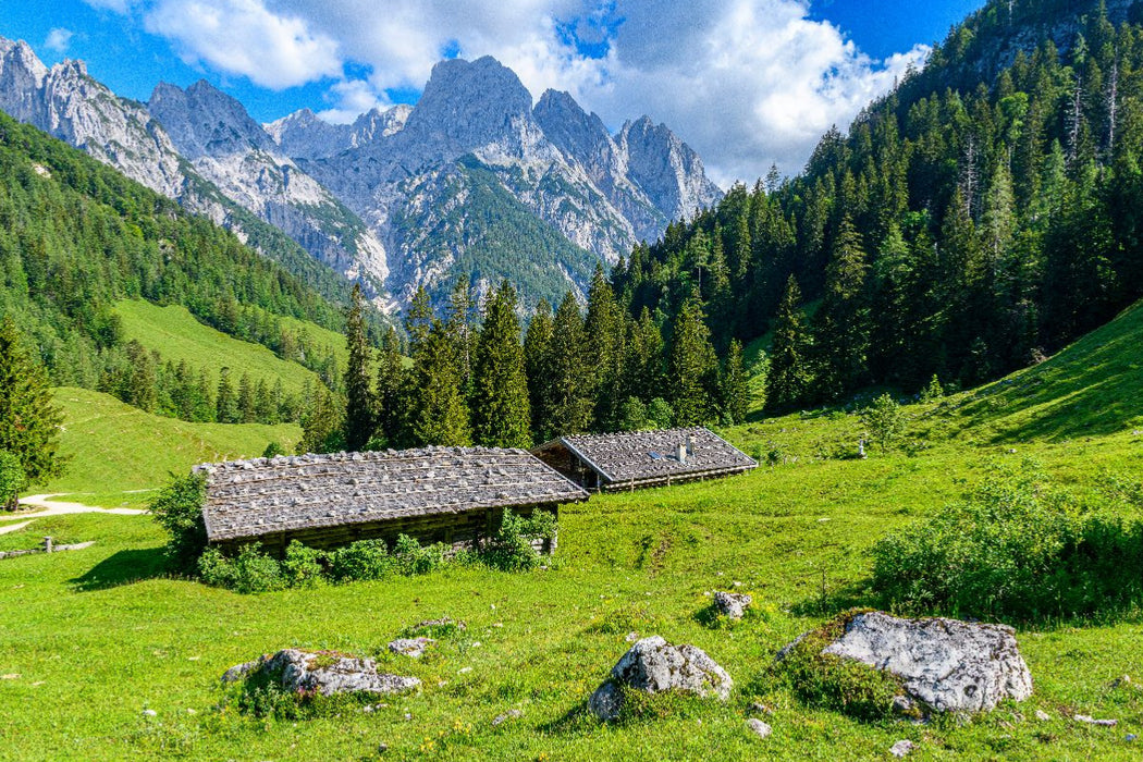 Premium Textil-Leinwand Ein Motiv aus dem Kalender Bayerisches Alpenparadies