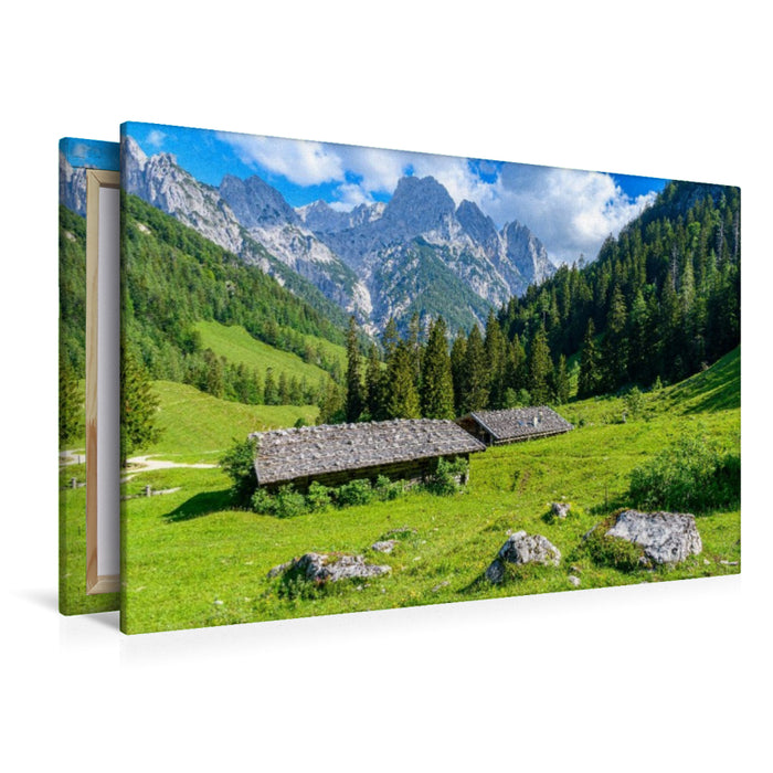 Premium Textil-Leinwand Ein Motiv aus dem Kalender Bayerisches Alpenparadies