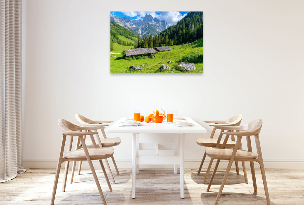 Premium Textil-Leinwand Ein Motiv aus dem Kalender Bayerisches Alpenparadies