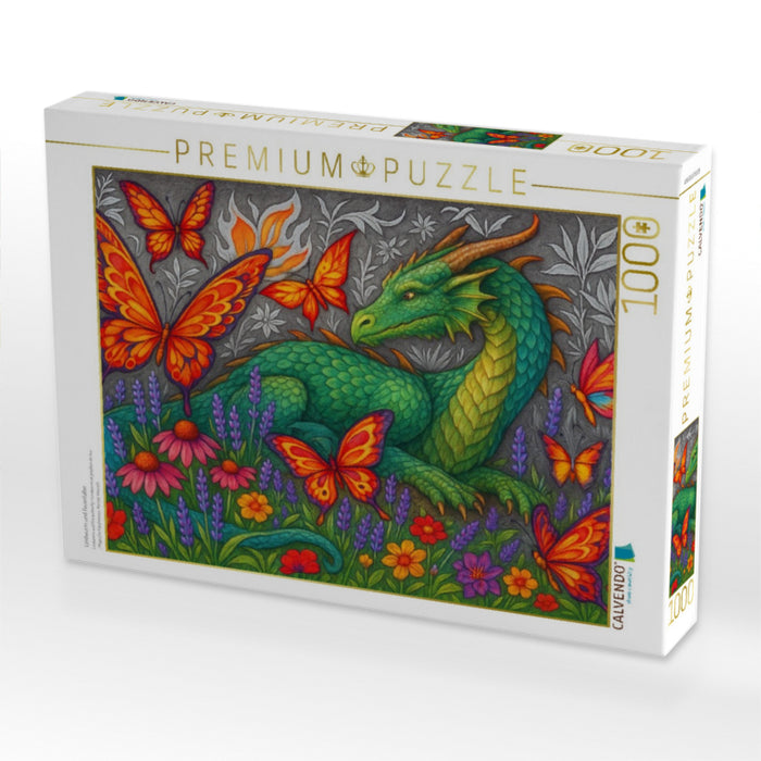 Lindwurm und Feuerfalter - CALVENDO Foto-Puzzle'