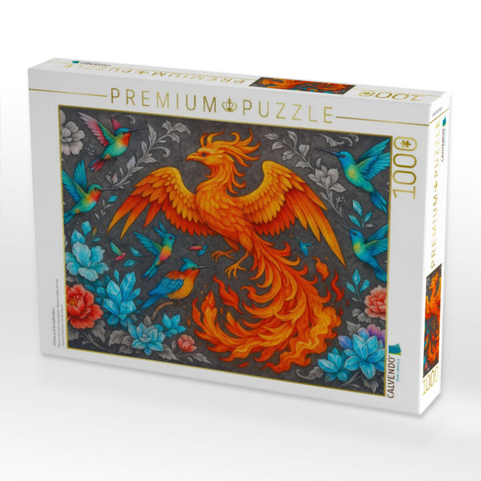 Phönix und Kristallkolibris - CALVENDO Foto-Puzzle'