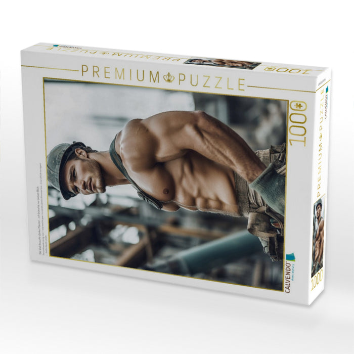 Die Welt braucht starke Männer – ich brauche nur seinen Blick - CALVENDO Foto-Puzzle'