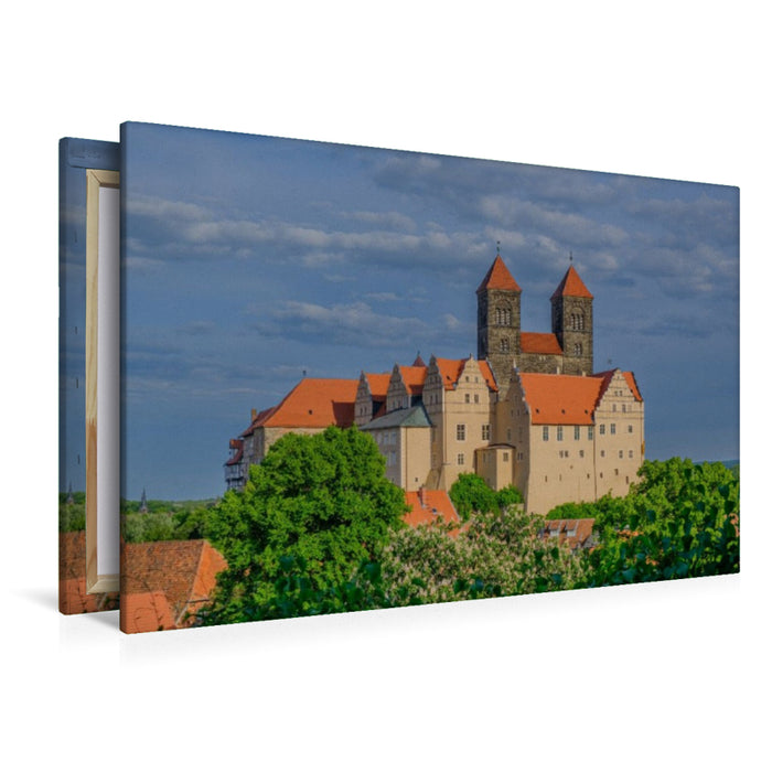 Premium Textil-Leinwand Quedlinburg: UNESCO-Welterbestadt