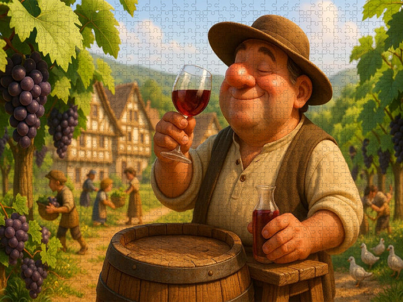 Stolzer Winzer - CALVENDO Foto-Puzzle'