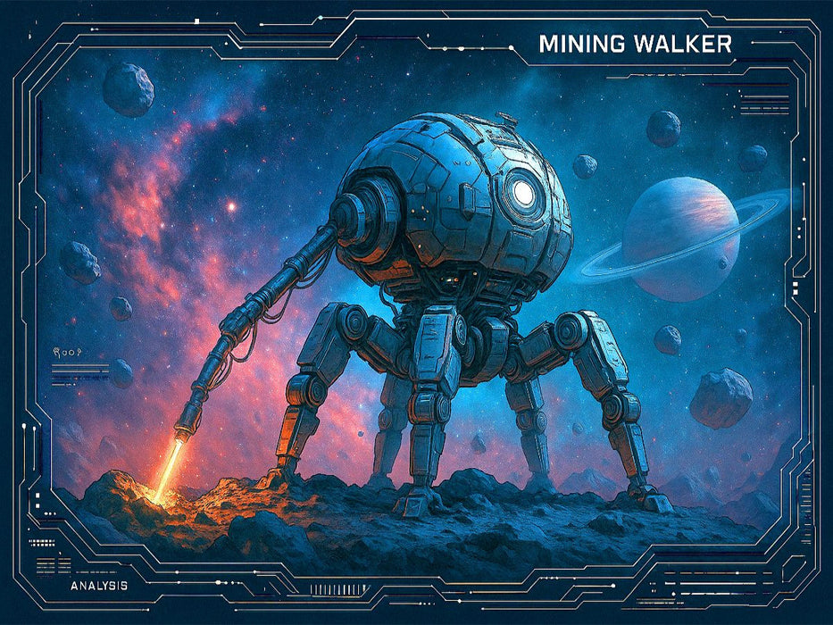 Mining Walker - Science Fiction Technik - CALVENDO Foto-Puzzle'