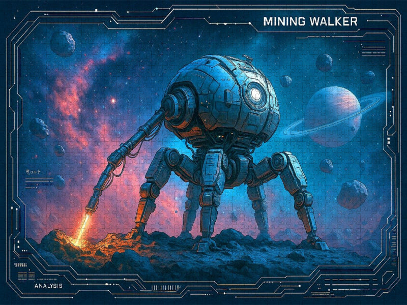 Mining Walker - Science Fiction Technik - CALVENDO Foto-Puzzle'