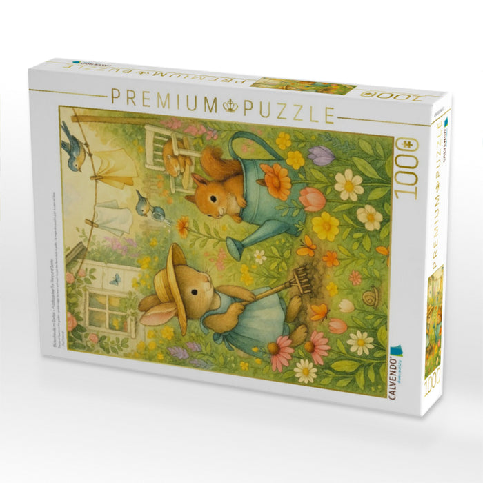 Blütenfreude im Garten – Puzzlezauber für Herz und Seele - CALVENDO Foto-Puzzle'