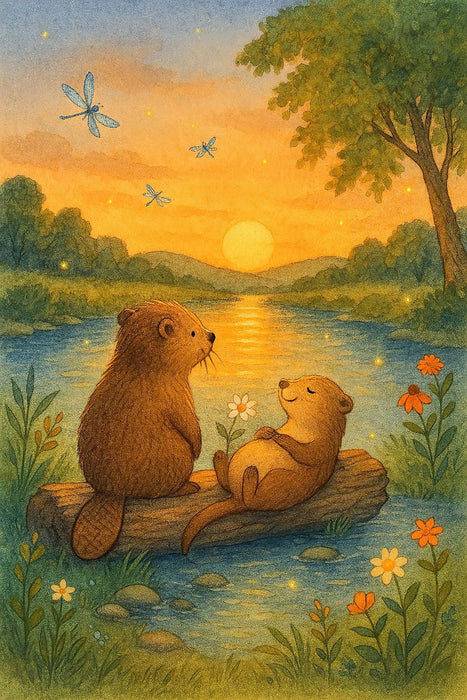 Premium Textil-Leinwand Seeglück – Ein Abend voller Harmonie