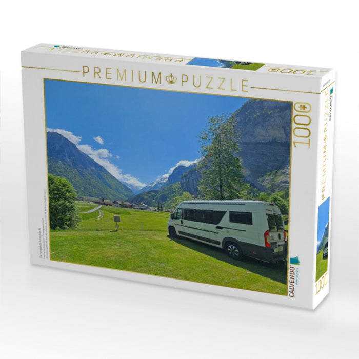 Campingplatz Aareschlucht - CALVENDO Foto-Puzzle'