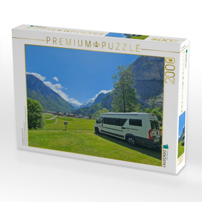 Campingplatz Aareschlucht - CALVENDO Foto-Puzzle'
