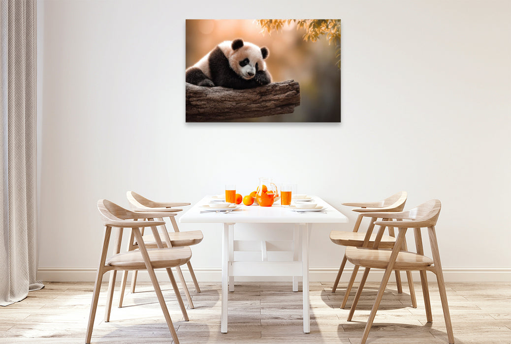 Premium Textil-Leinwand Ob man hier wohl in Ruhe schlafen kann