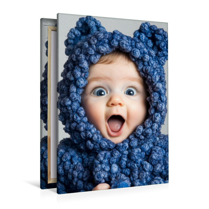 Premium Textil-Leinwand Heidelbeere