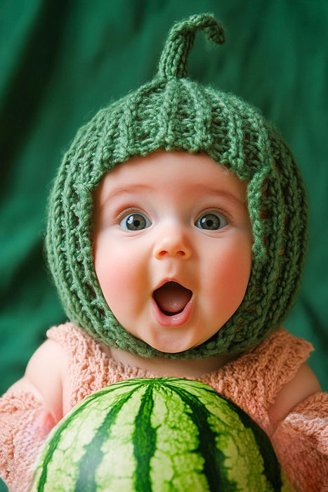 Premium Textil-Leinwand Melone