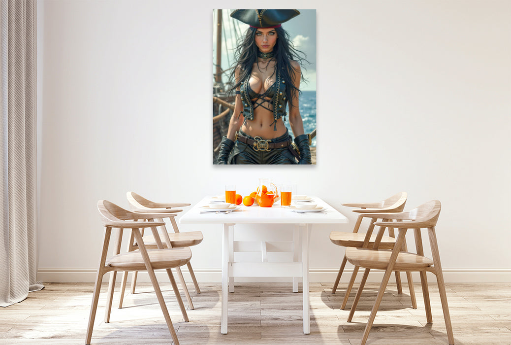 Premium Textil-Leinwand Aria Deepsea