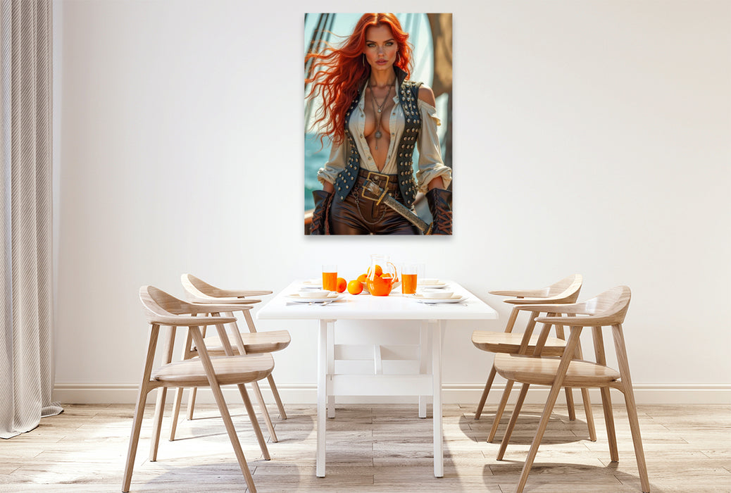 Premium Textil-Leinwand Pirate Cressida Lightninglash