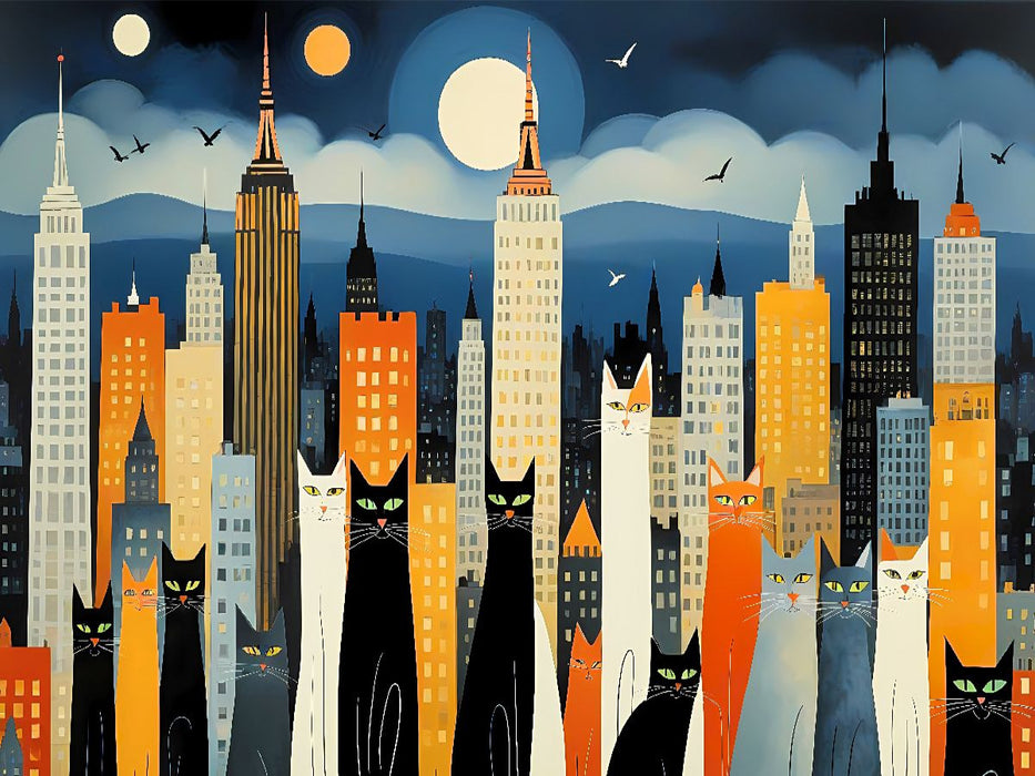 Katzen - Schnurren in der Stadt - CALVENDO Foto-Puzzle'