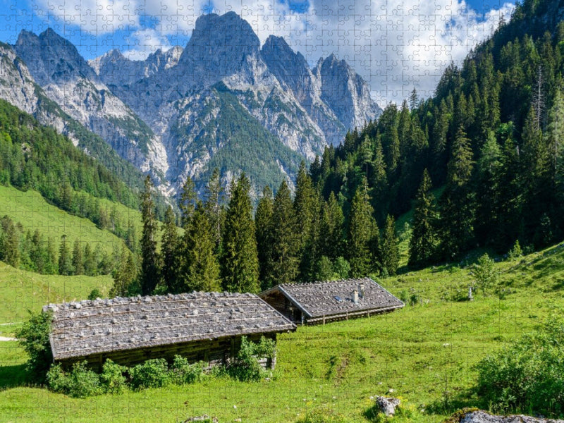 Bindalm mit den Mühlsturzhörnern - CALVENDO Foto-Puzzle'