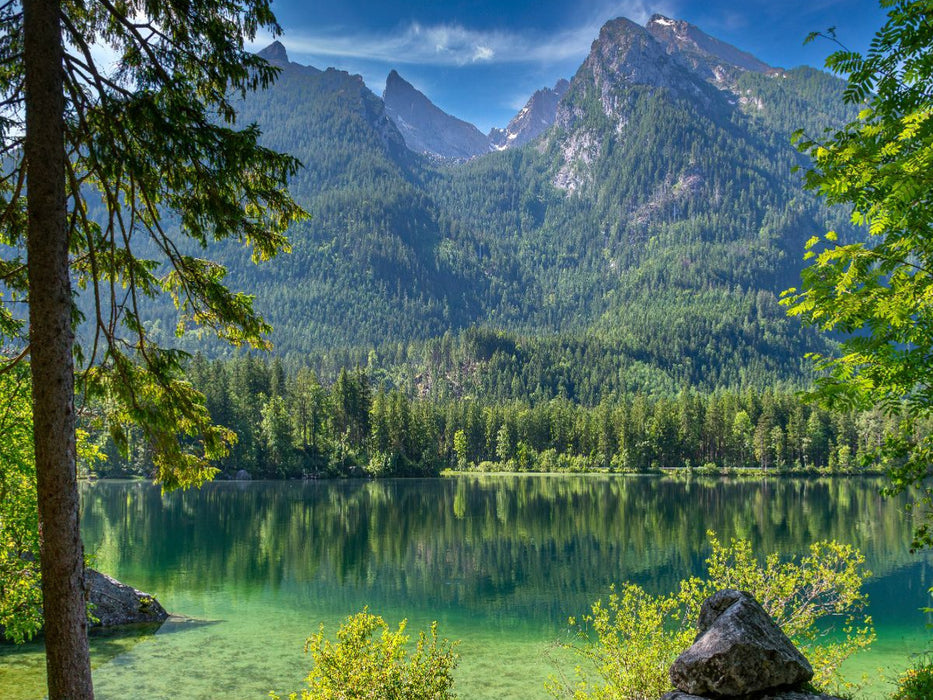Magischer Moment am Hintersee - CALVENDO Foto-Puzzle'