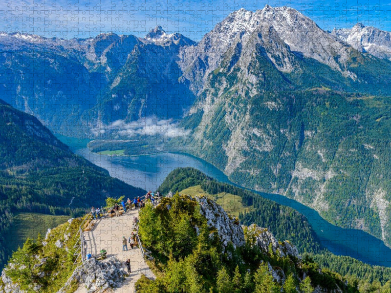 Atemberaubende Aussicht vom Gipfel des Jenner - CALVENDO Foto-Puzzle'