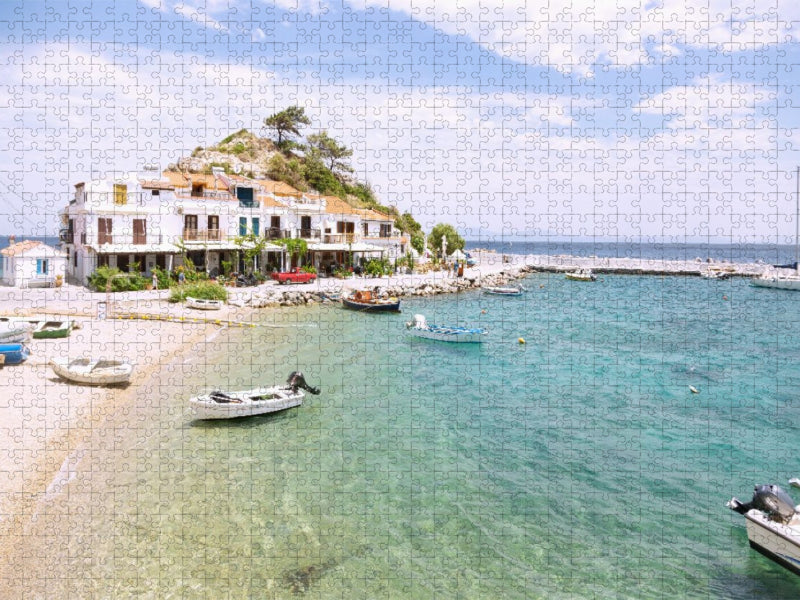 Fischerboote im Hafen von Kokkari - CALVENDO Foto-Puzzle'
