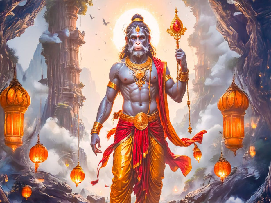 Hanuman, der Affengott - CALVENDO Foto-Puzzle'