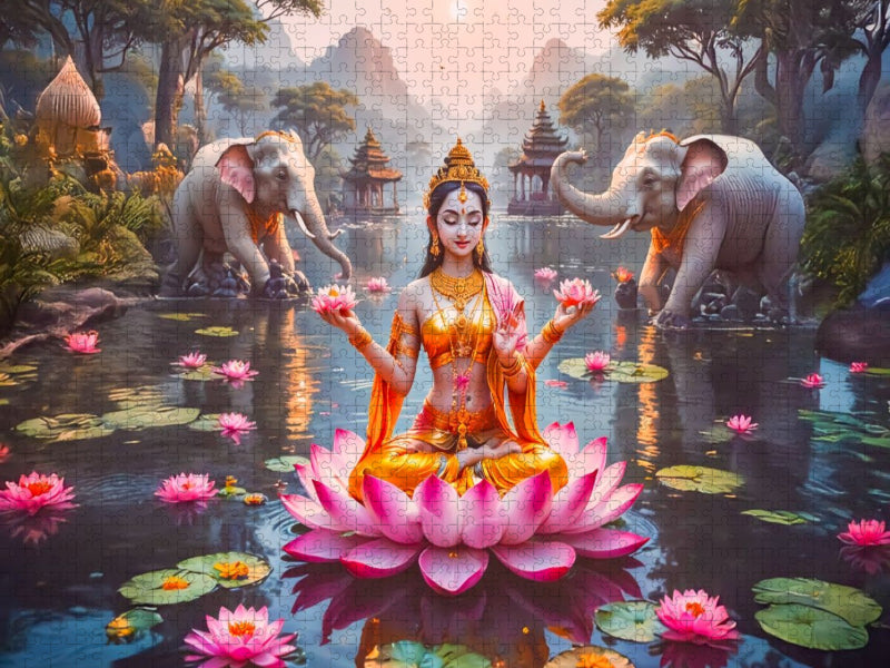 Lakshmi, Göttin des Reichtums - CALVENDO Foto-Puzzle'