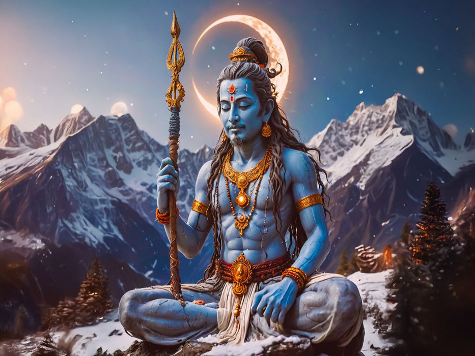 Shiva, der Zerstörer und Erneuerer - CALVENDO Foto-Puzzle'