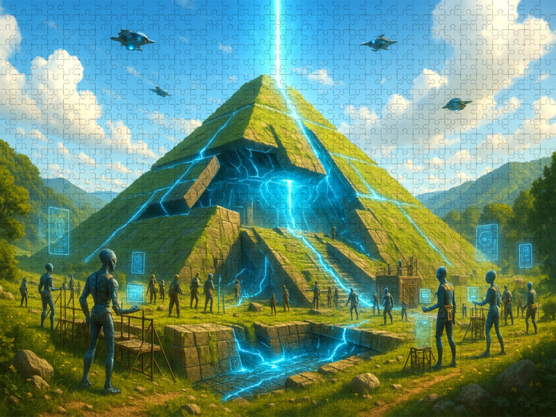 Bosnische Pyramiden – Erwachendes Mutterschiff - CALVENDO Foto-Puzzle'