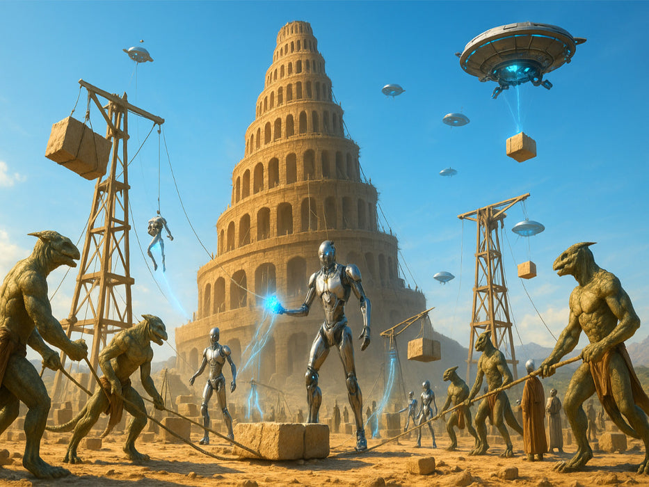 Turm von Babel – Bau durch Multiversen - CALVENDO Foto-Puzzle'