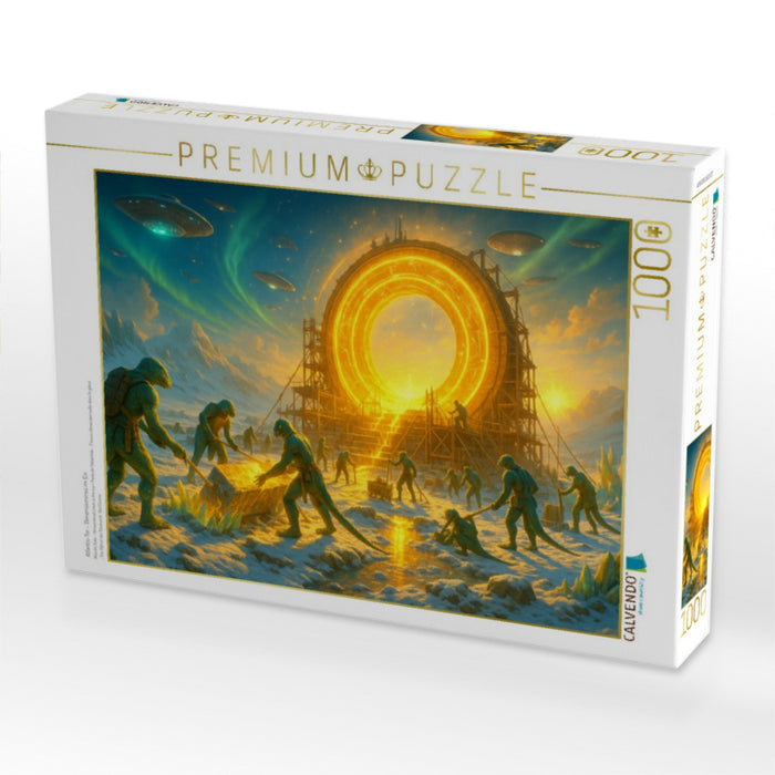 Atlantis-Tor – Dimensionsriss im Eis - CALVENDO Foto-Puzzle'