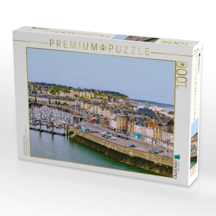 Hafen Port Plaisance in Dieppe - CALVENDO Foto-Puzzle'