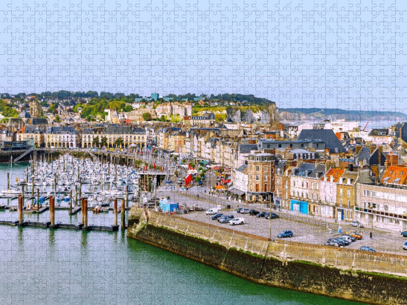Hafen Port Plaisance in Dieppe - CALVENDO Foto-Puzzle'