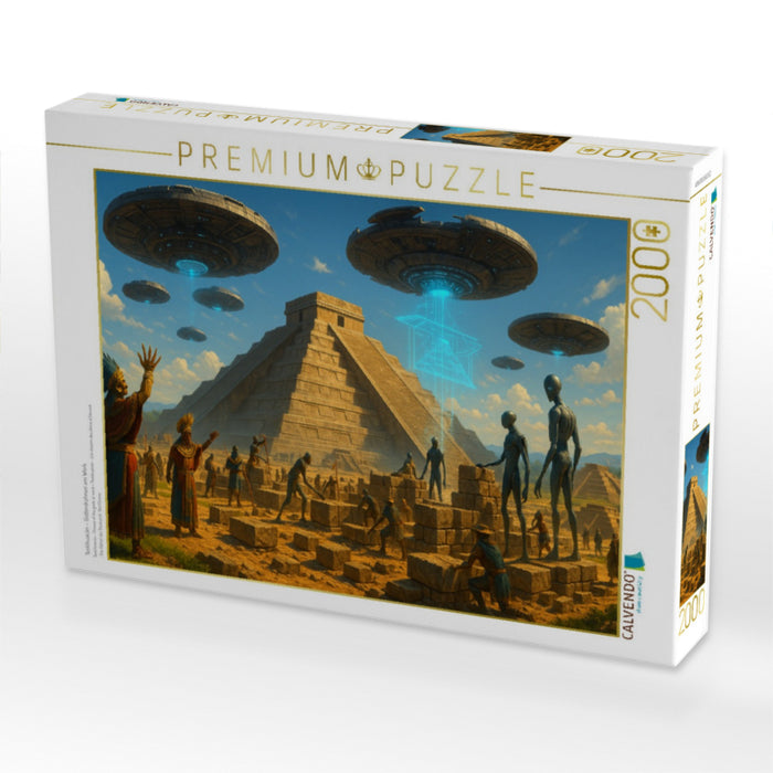 Teotihuacán – Götterdrohnen am Werk - CALVENDO Foto-Puzzle'
