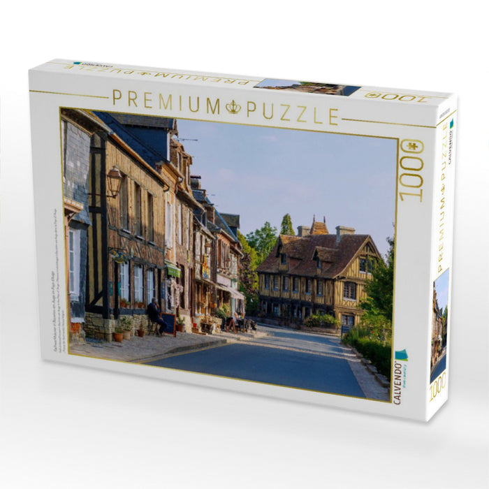 Fachwerkhäuser in Beuvron-en-Auge im Pays d'Auge - CALVENDO Foto-Puzzle'