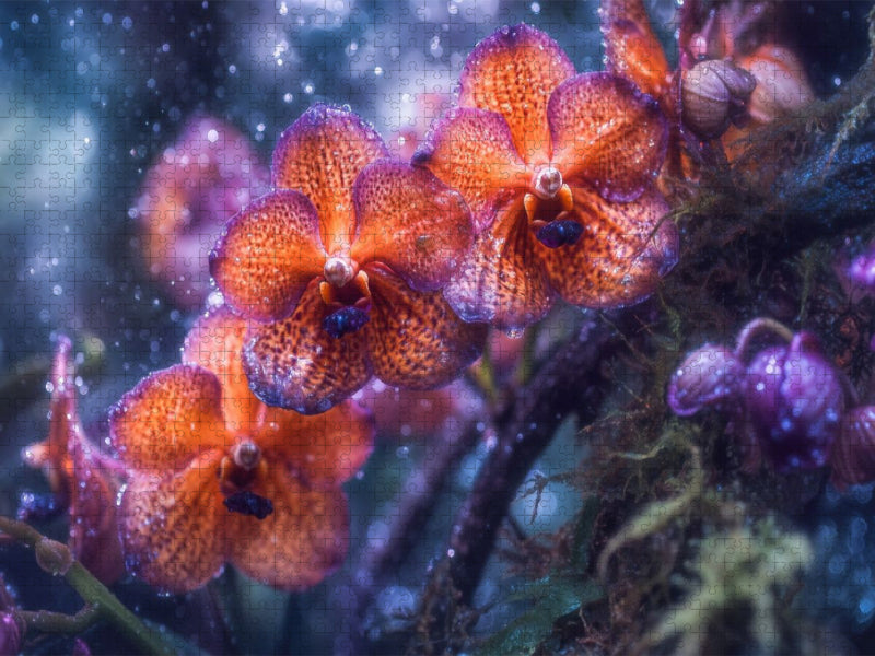 In der Vandablüte wohnt ein Hauch von Ewigkeit - CALVENDO Foto-Puzzle'