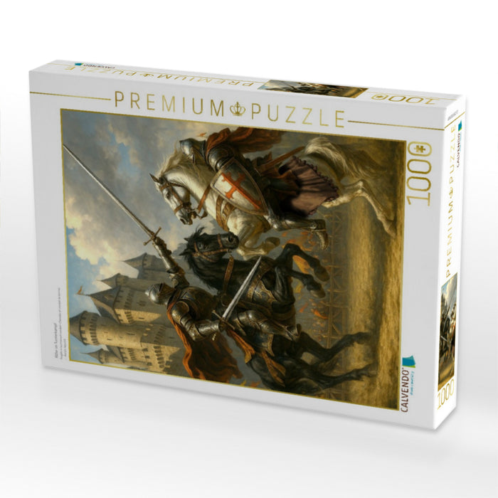 Ritter im Turnierkampf - CALVENDO Foto-Puzzle'