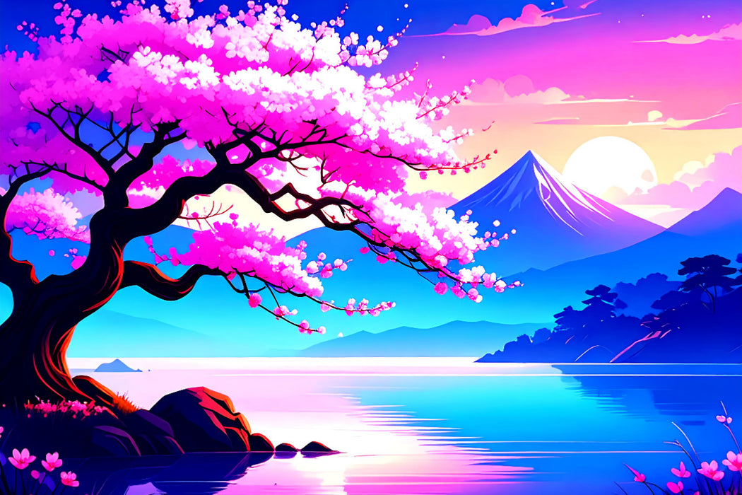 Premium Textil-Leinwand Blühende Schönheit im Frühlingslicht