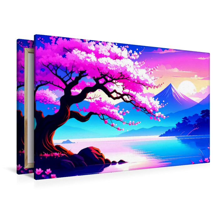 Premium Textil-Leinwand Blühende Schönheit im Frühlingslicht