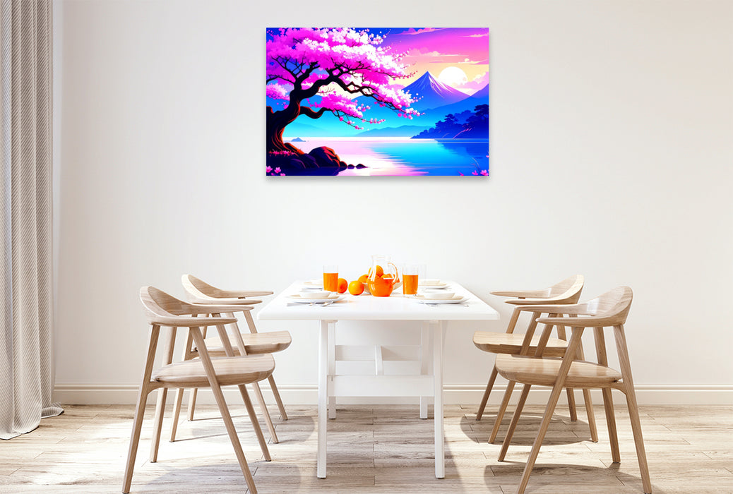 Premium Textil-Leinwand Blühende Schönheit im Frühlingslicht