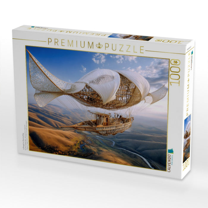 Luftsegel im Dämmerflug - CALVENDO Foto-Puzzle'