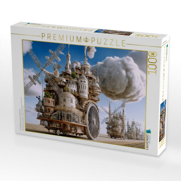 Turmstadt-Karawane mit Windantrieb - CALVENDO Foto-Puzzle'