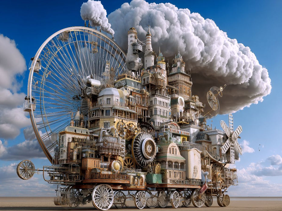 Himmelsfabrik auf Rädern - CALVENDO Foto-Puzzle'